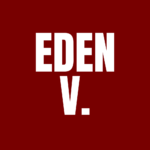 An icon with the words Eden V.